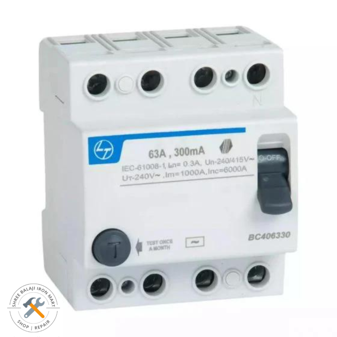 TRIPPER RESIDUAL CURRENT CIRCUIT BREAKER / EARTH LEAKAGE CURCUIT BREAKERS (RCCs/ELCBs) FOUR POLE [25A 30mA]