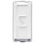 Entice Twin RJ 11 Socket with Shutter 1M