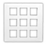 L&T entice 18M Grid Frame + 18M Cover Plate (Pack of 5)