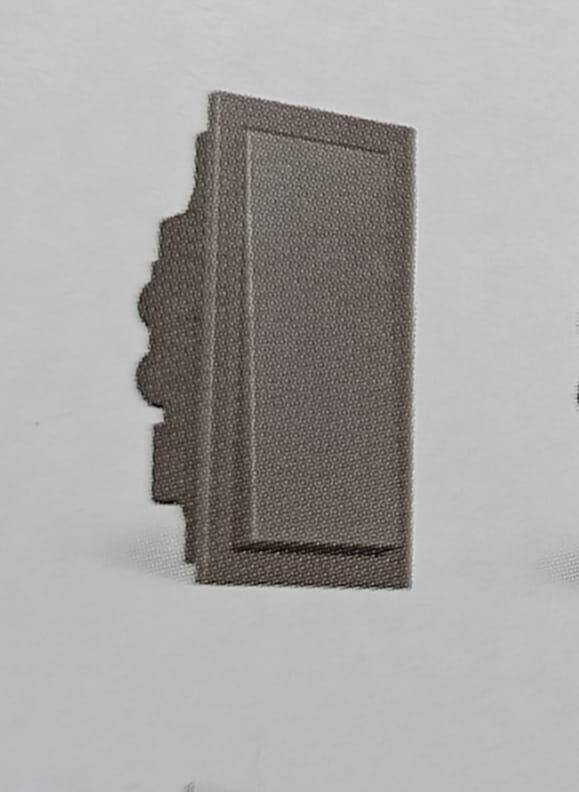 ADORA 6A 1 WAY SWITCH BLACK 1 MODULE