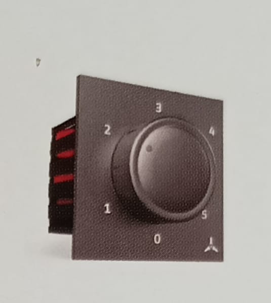 5 STEP FAN REGULATOR BLACK 2 MODULE
