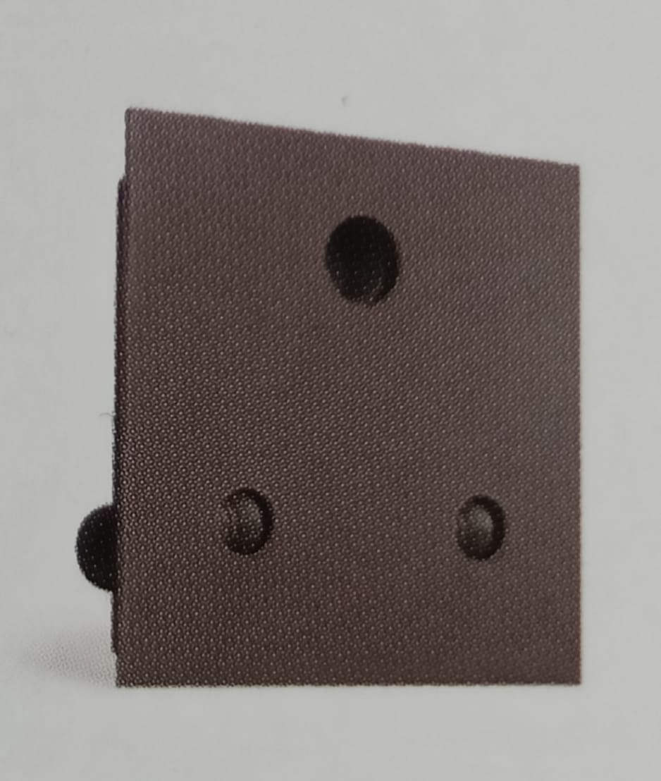 VINAY ADORA 6A 3 PIN SOCKET BLACK 2 MODULE