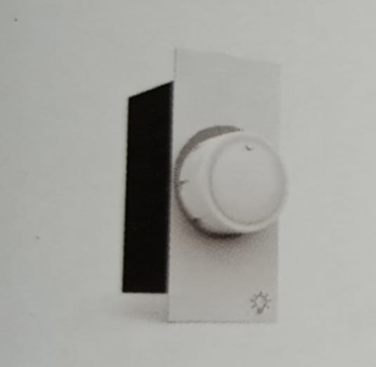 DIMMERS 400W FAN REGULATORS WHITE 1 MODULE