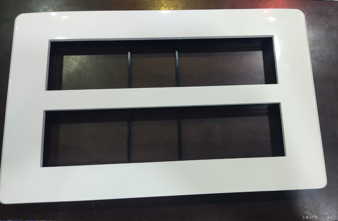 VINAY MOON WHITE 18 MODULE COVER PLATE