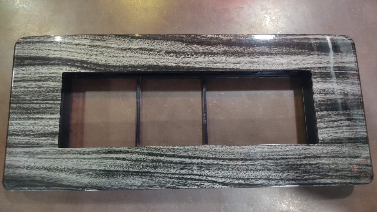 VINAY ASH WOOD 7 MODULE COVER PLATE