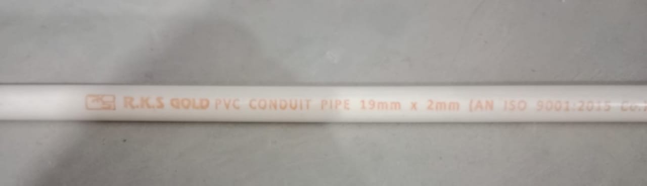pvc pipe 19mm x 2mm gold [19mm]
