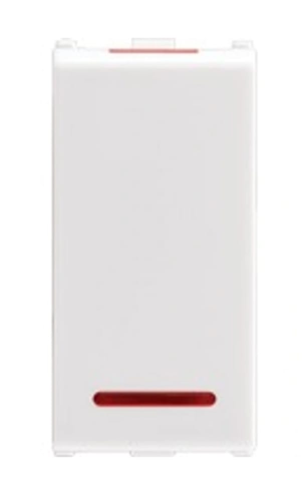 ANCHOR ROMA URBAN WHITE 6A BELL PUSH SWITCH WITH INDICATOR 2M