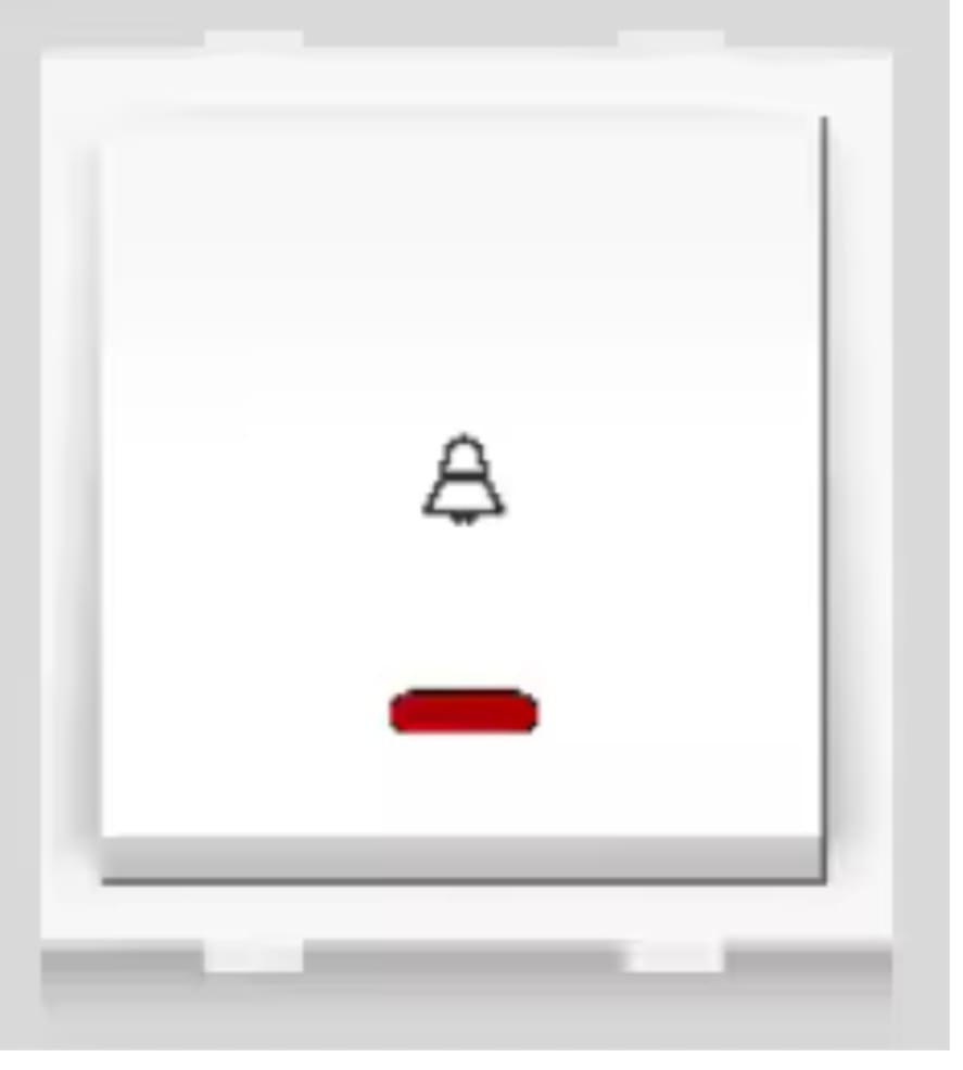 Vinay Adora XL 6A Bell Push Switch with Indicator